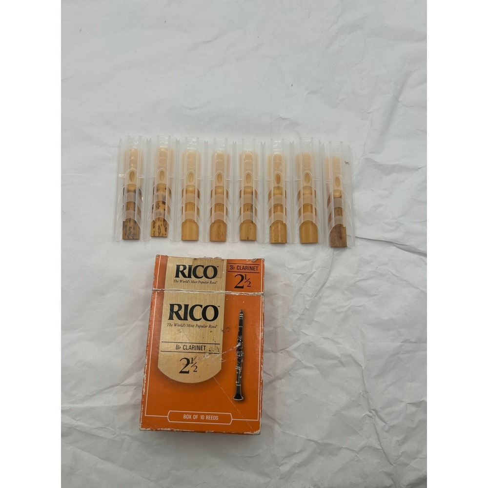 Rico Bb Clarinet Reeds Strength 2.5 Box of 8 Woodwind Accessories